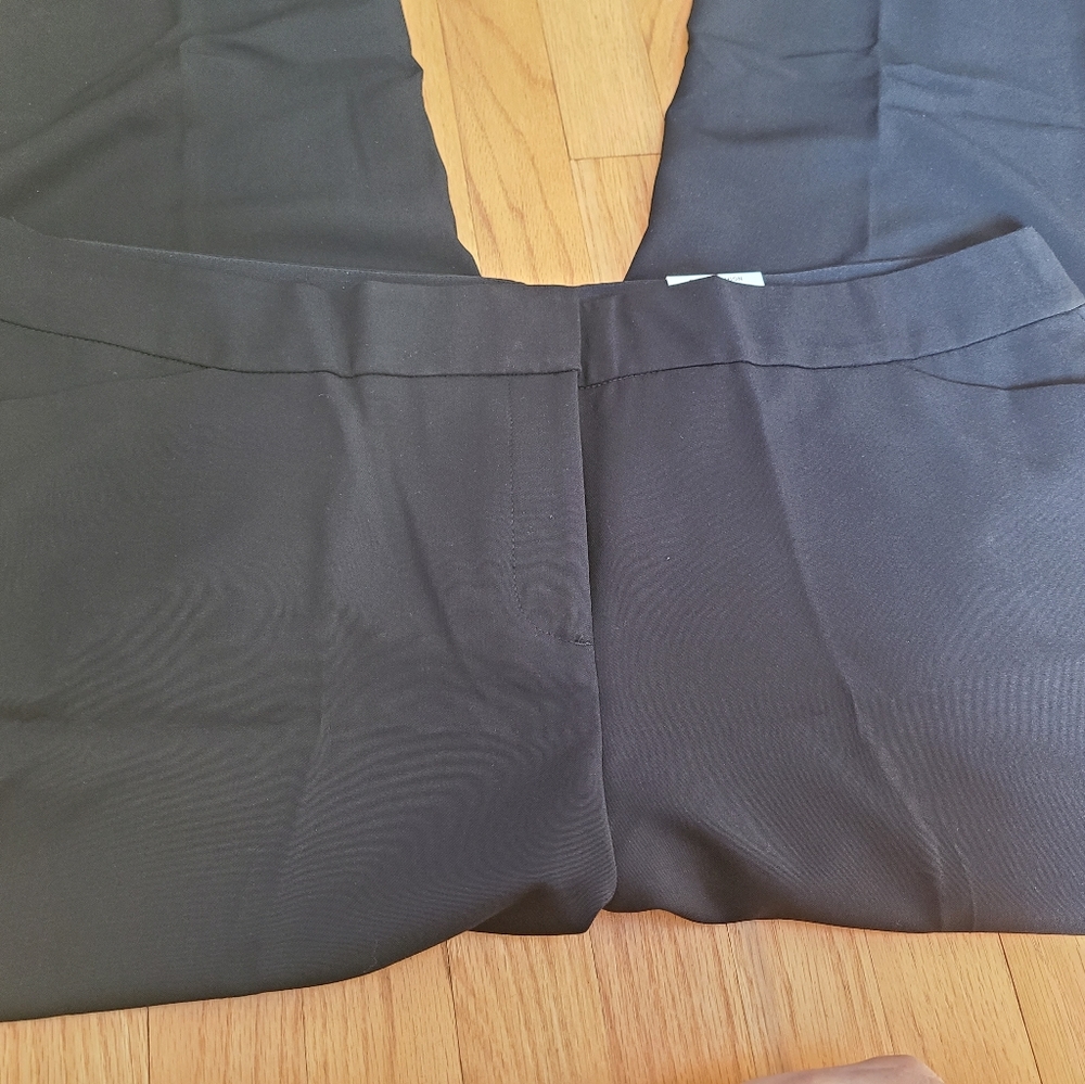 NWT- JM Collection Straight Leg Black Trousers - Picture 2 of 9